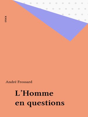 cover image of L'Homme en questions